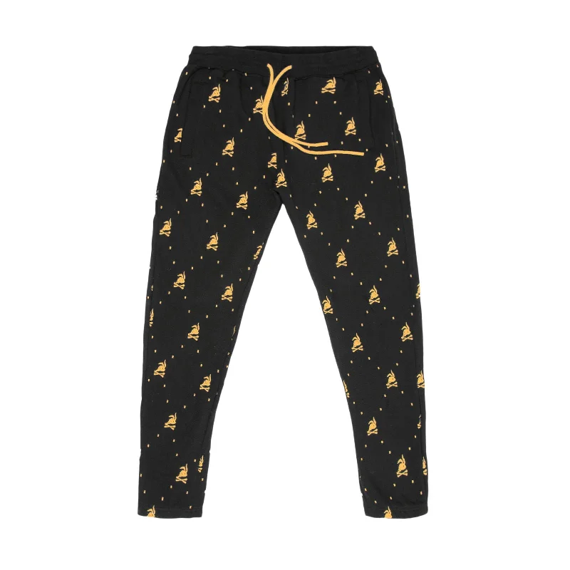 Skull Bunny AOP Embroidered Joggers