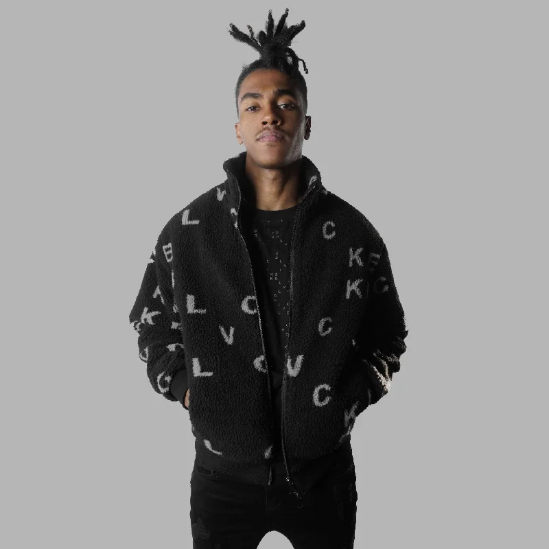 Blvck 'Monogram' Fleece Jacket