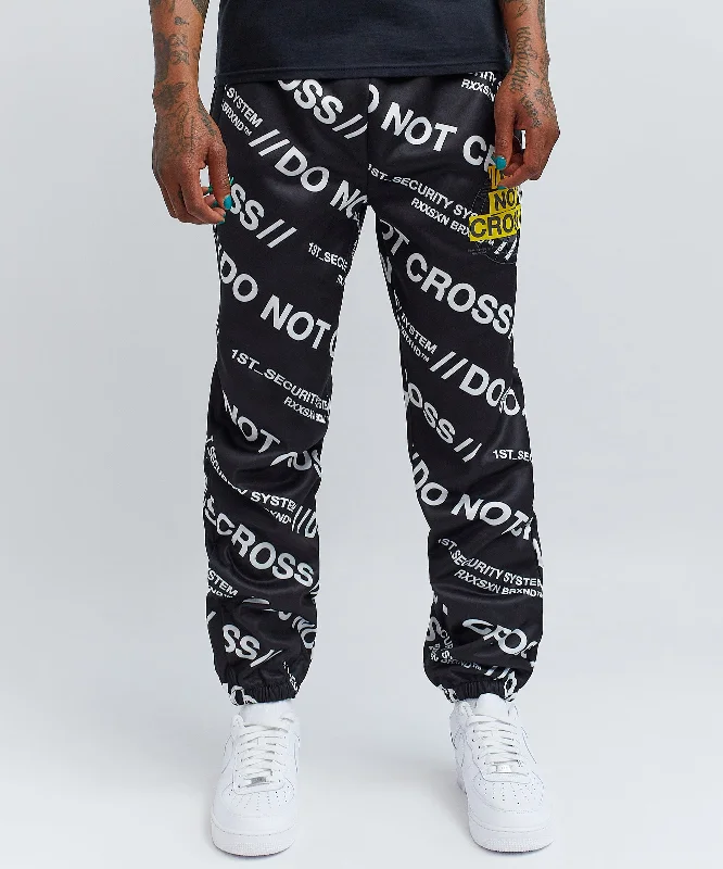 Do Not Cross Allover Print Jogger