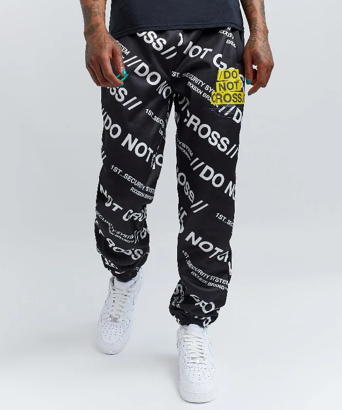 Do Not Cross Allover Print Jogger