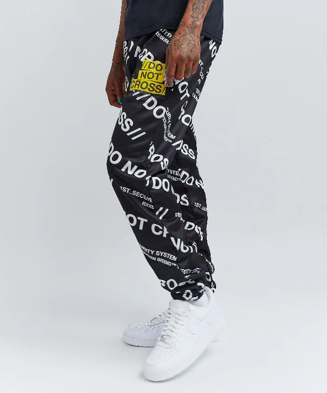 Do Not Cross Allover Print Jogger