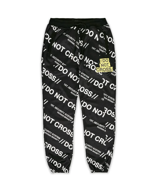 Do Not Cross Allover Print Jogger