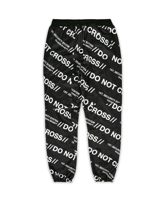 Do Not Cross Allover Print Jogger