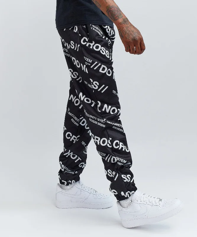 Do Not Cross Allover Print Jogger