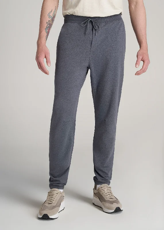 A.T. Performance French Terry Sweatpants for Tall Men in Tech Charcoal Mix