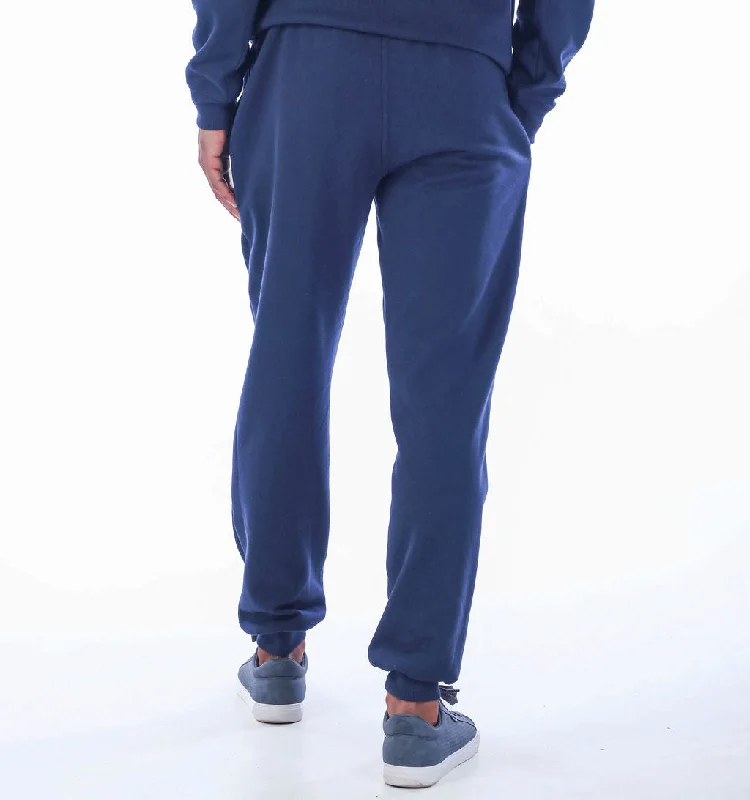 WAFFLE INSET TRACKPANTS – NAVY