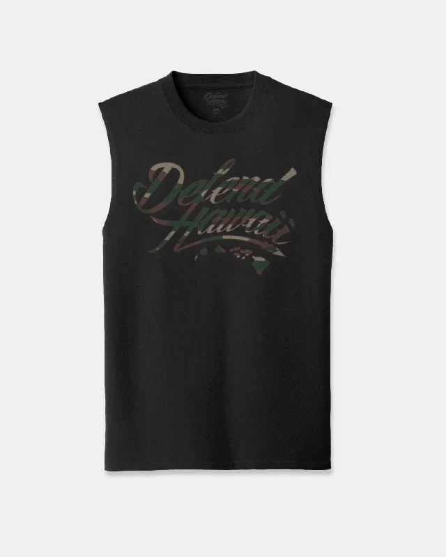 WILDSTYLE LOGO Camo Ink Sleeveless Tee