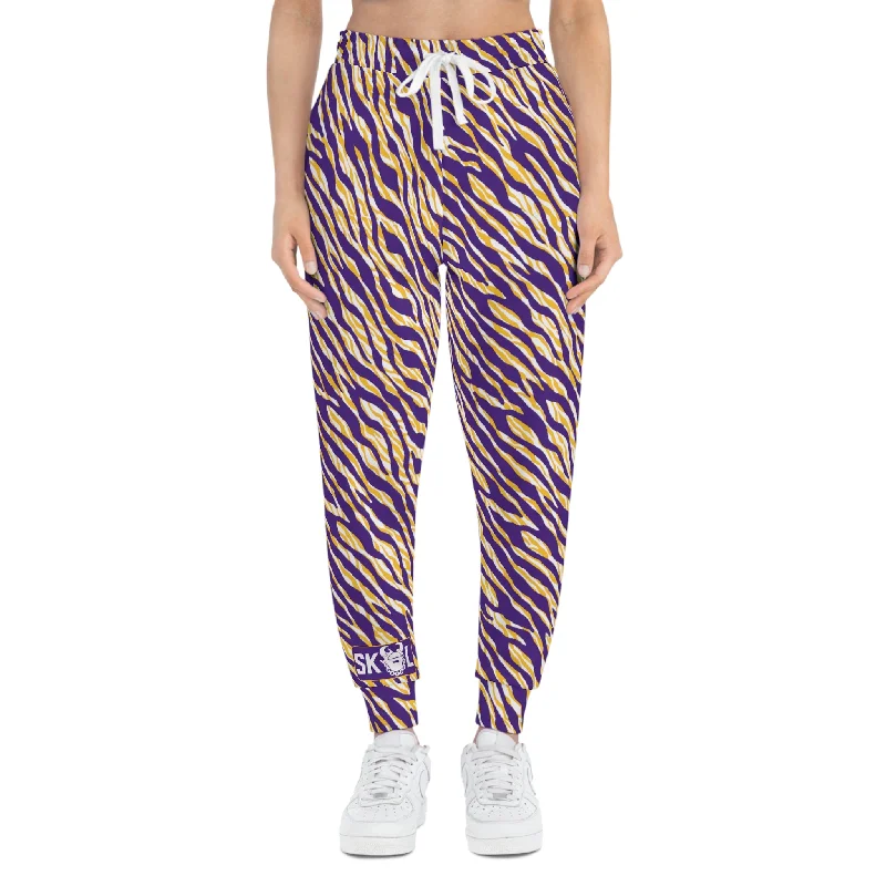 Athletic Joggers - Zebra Print