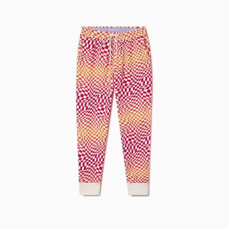 Checkerboard Gradient Chilluxe Jogger