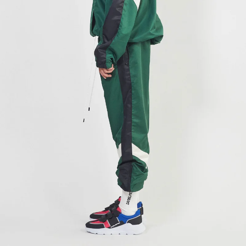 parachute track pant 2.5 / hunter green + black + ivory