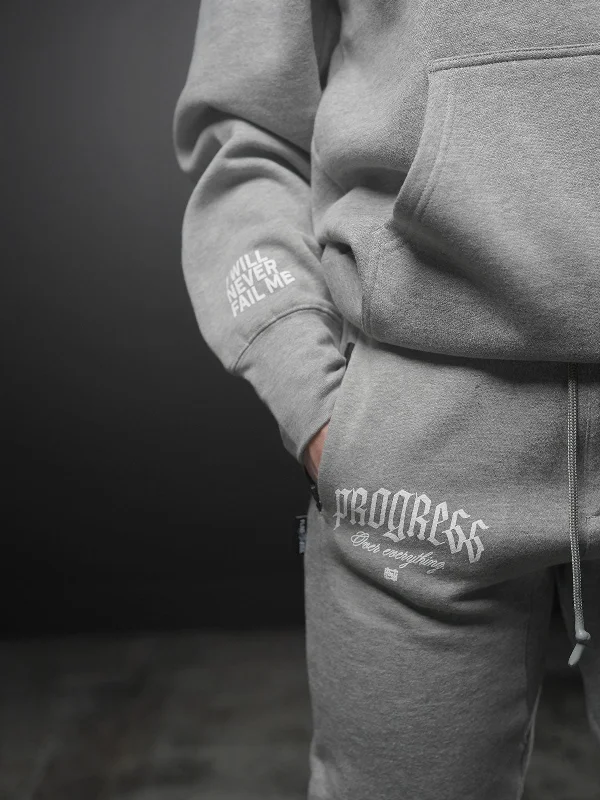 PROGRESS FITTED JOGGER- GREY