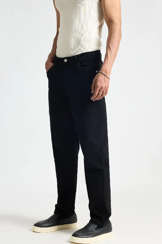 Sleek Black Mens Jeans