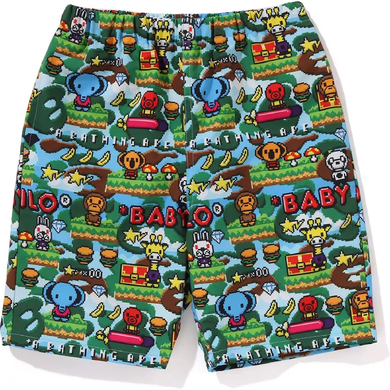 BABY MILO GAME PATTERN PACKABLE SHORTS KIDS