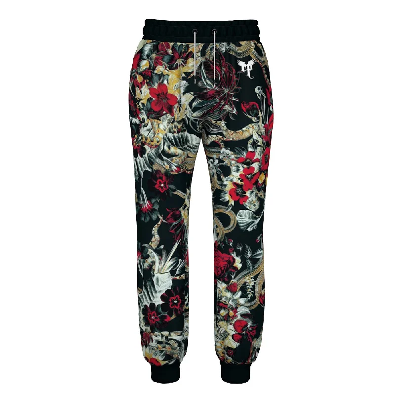 Crimson Bloom Sweatpants