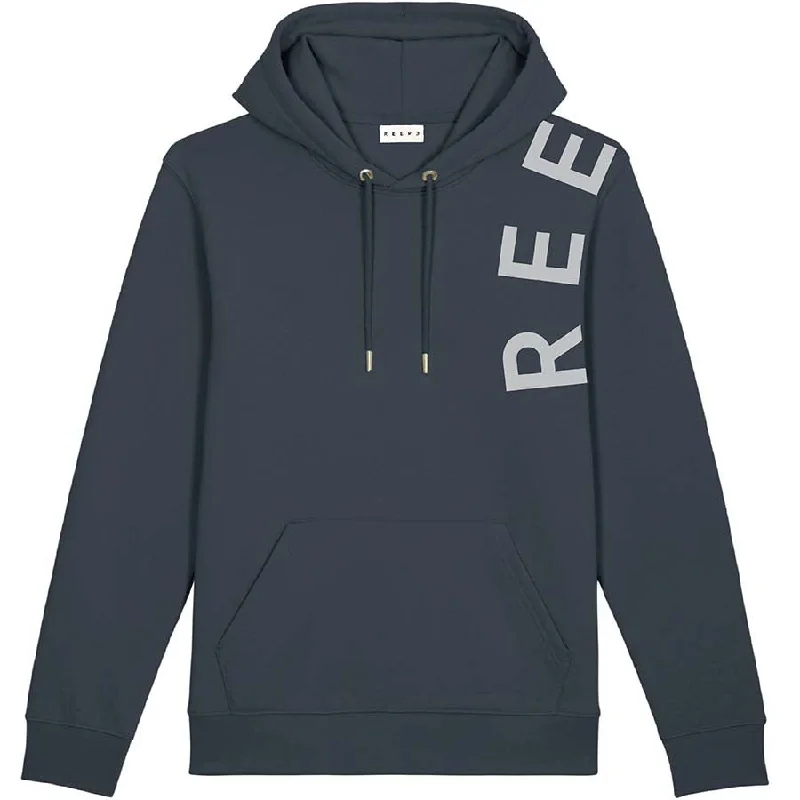 GREY UNISEX HOODIE WITH SHOULDER-PRINT