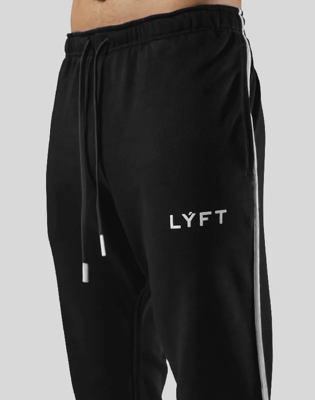 Piping Sweat Pants - Black