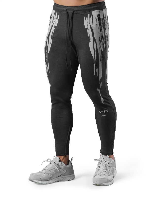 Splash Paint Stretch Pants - D.Grey