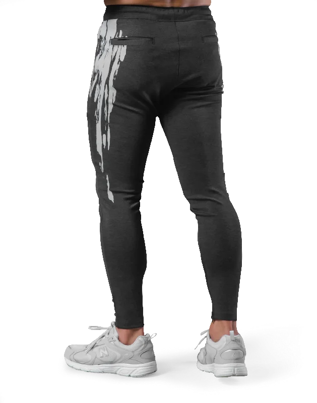 Splash Paint Stretch Pants - D.Grey