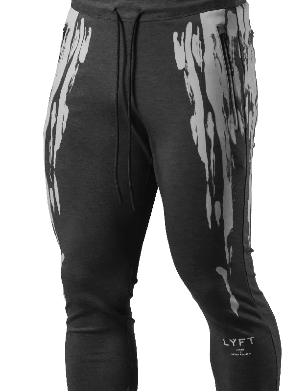 Splash Paint Stretch Pants - D.Grey