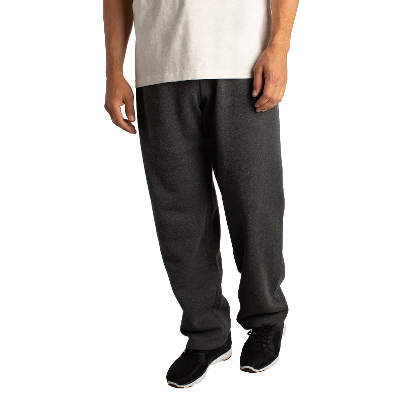 Mountain Ridge Men's Fleece Pants with Hemmed Ankle and Two On-Seam Pockets