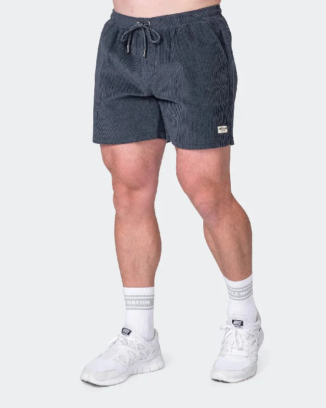 Muscle Nation | Daily Corduroy Shorts - Thunder