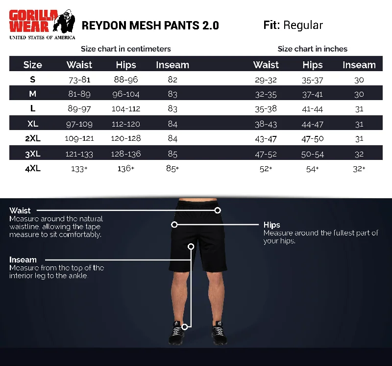 Reydon Mesh Pants 2.0 - Black