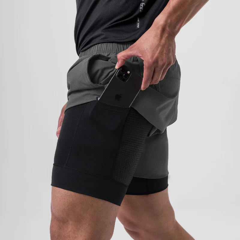 0761. Ripstop 5"" Liner Short - Space Grey