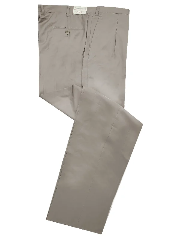 Brioni Men's Taupe Khaki Cannes All Season Wool Pants