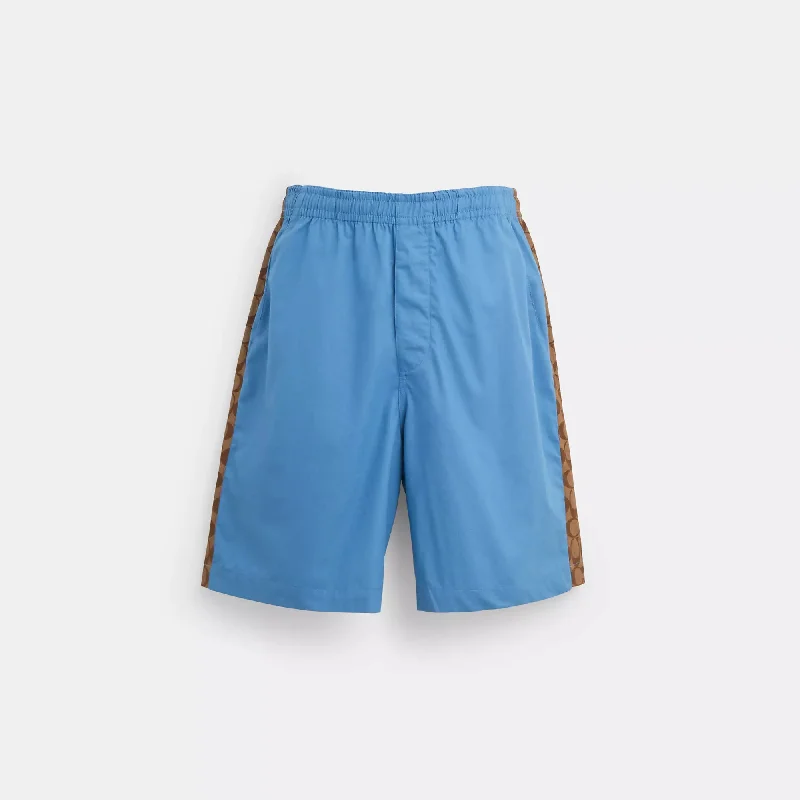 Coach Outlet Signature Colorblock Drawstring Shorts