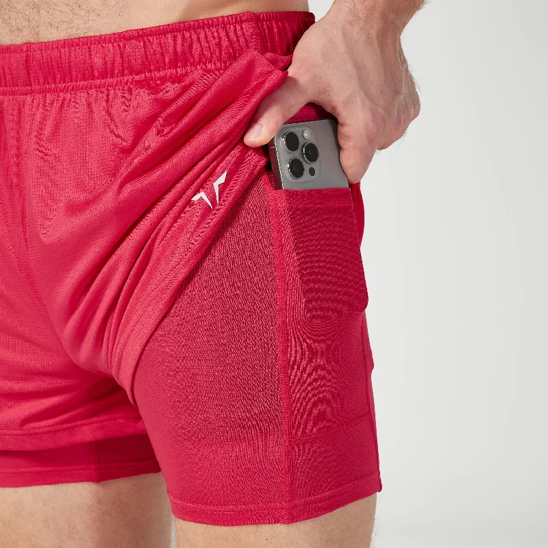 Core Mesh 2-in-1 5"" Shorts 2.0 - Teaberry