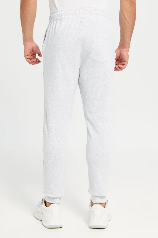 Men Ecru Jogger Pants