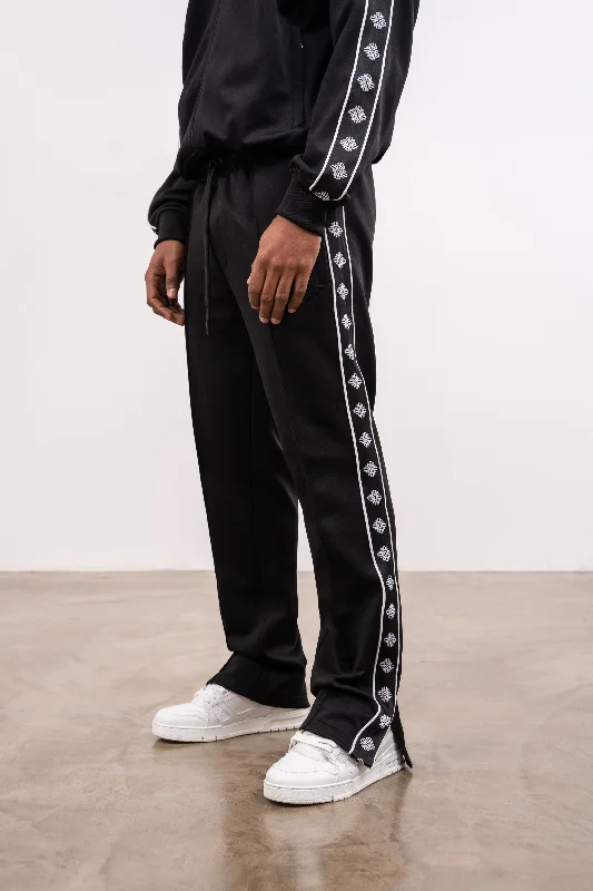 EMBLEM TRACK JOGGERS - BLACK