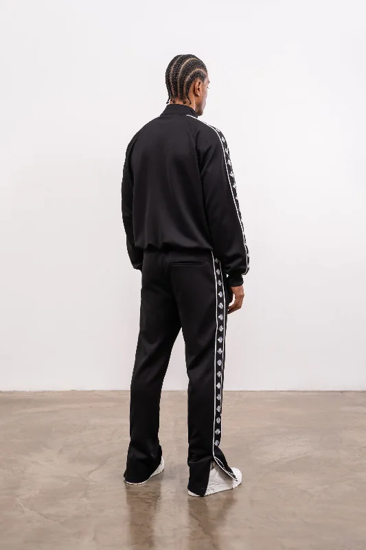 EMBLEM TRACK JOGGERS - BLACK