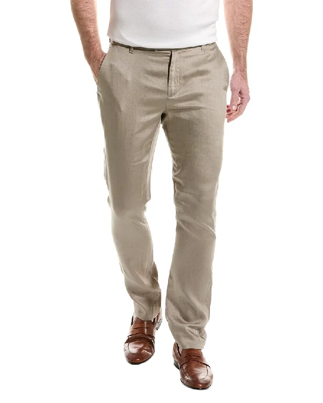 John Varvatos Slim Fit Linen Pant