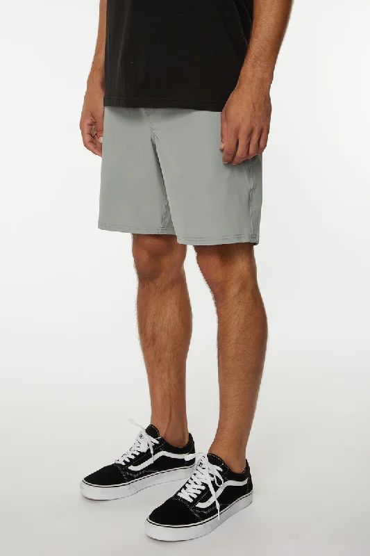 Oneill Reserve Elastic Waist Hybrid 18"" Shorts - Light Grey