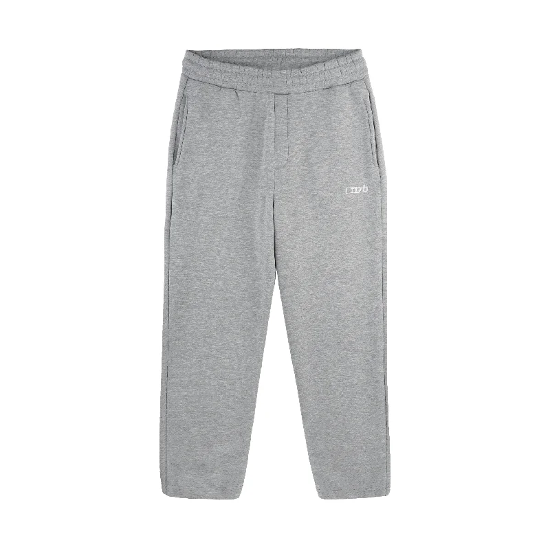 OPEN LEG JOGGER MELANGE GREY