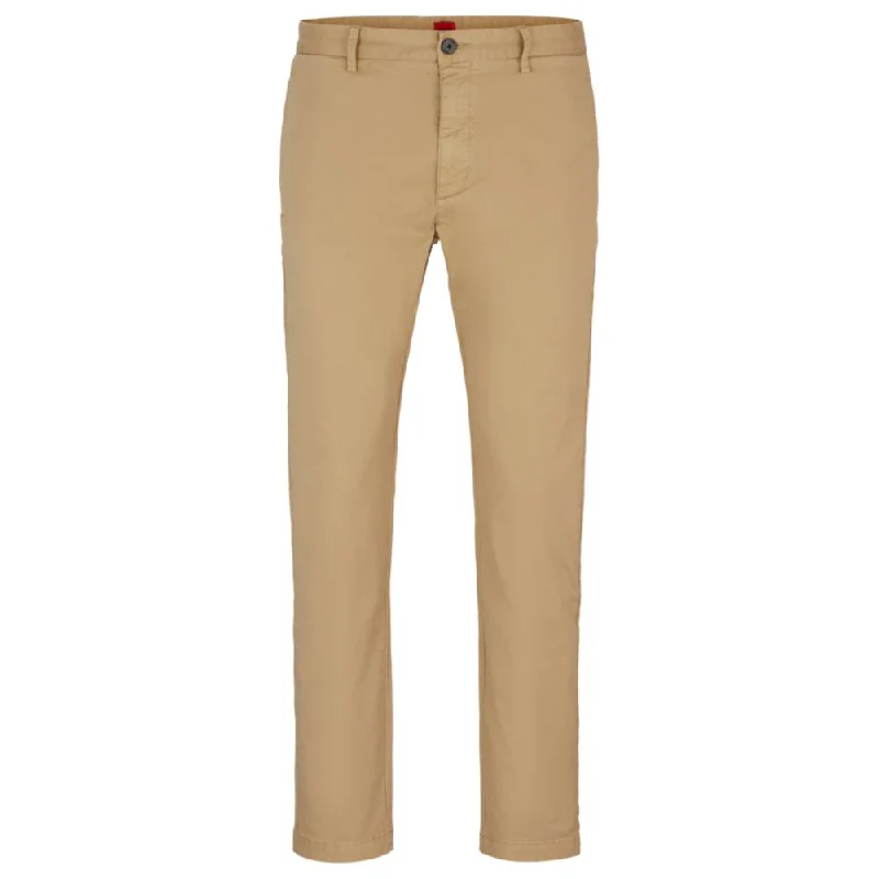 Slim-fit chinos in stretch-cotton gabardine