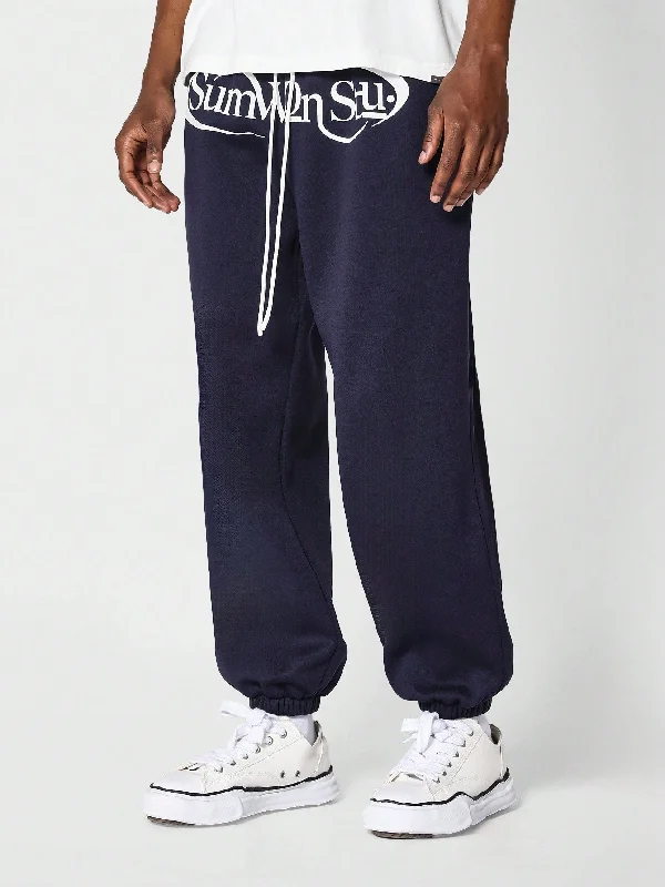 90s Jogger Pants With Front Graphic