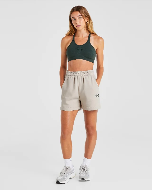 AYBL Club Shorts - Sand/Green