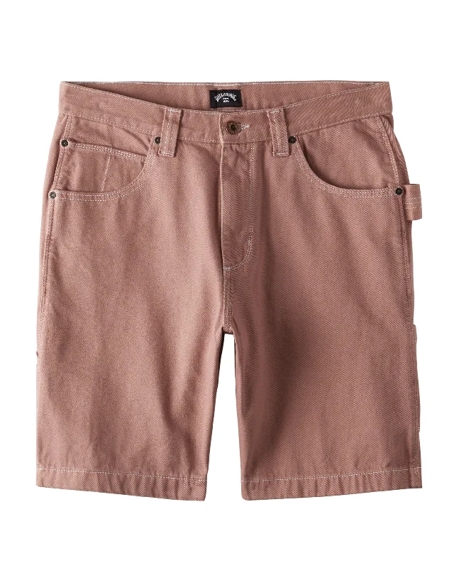 Bad Dog 21"" Workwear Shorts - Rosewood