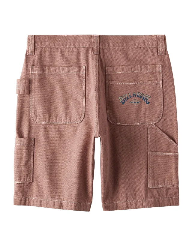 Bad Dog 21"" Workwear Shorts - Rosewood