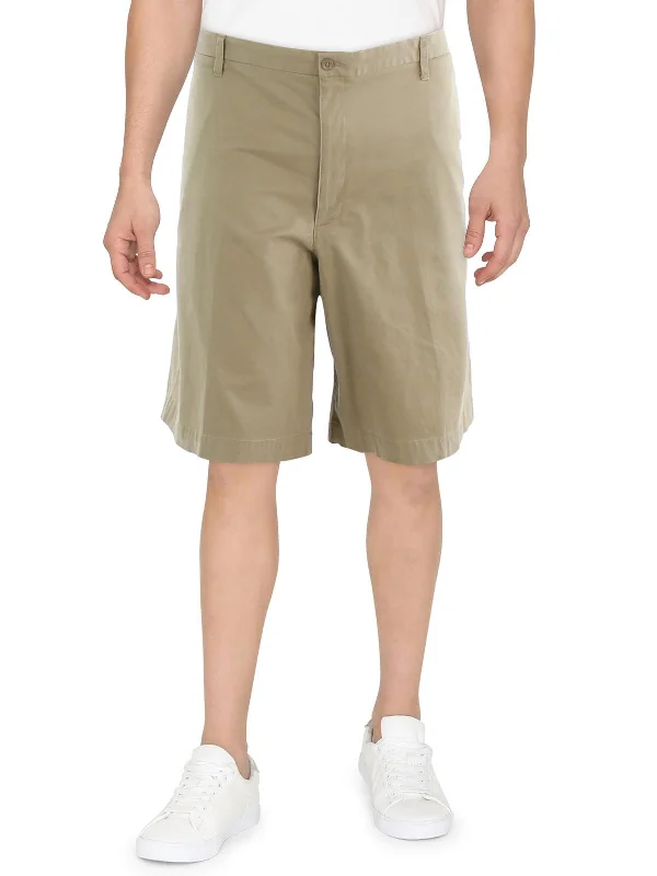 Big & Tall Mens Flexible Waistband Short Khaki Shorts