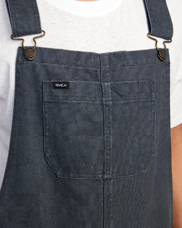 Chainmail Relaxed Fit Overalls - Garage Blue