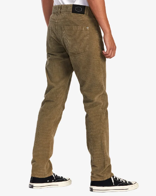 Daggers Pigment Corduroy Pants - Olive