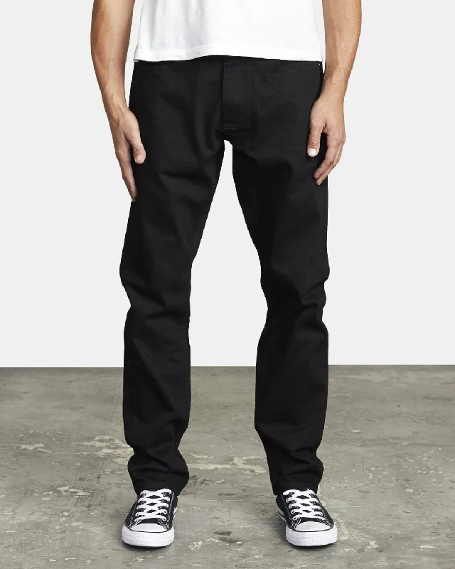 Daggers Slim Fit Denim Jeans - Black Black