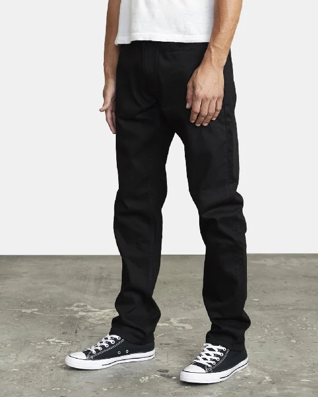 Daggers Slim Fit Denim Jeans - Black Black