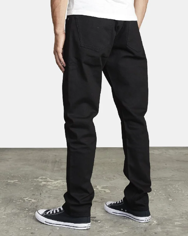 Daggers Slim Fit Denim Jeans - Black Black