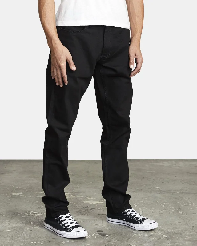 Daggers Slim Fit Denim Jeans - Black Black