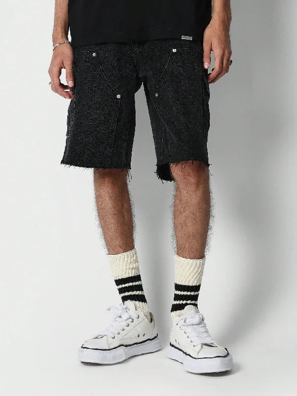 Denim Cargo Shorts