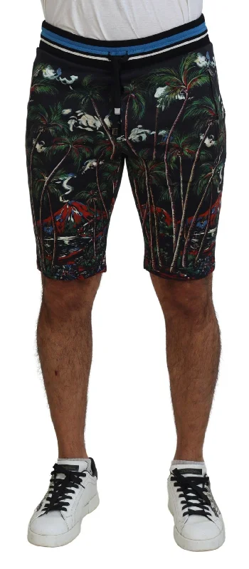 Dolce & Gabbana Volcano Print Casual Knee-Length Men's Shorts